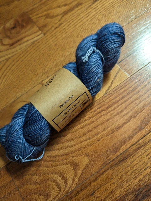 Madelinetosh TML tweed fav pair 420yd fingering 90/8/2 SWmerino/viscose/nylon