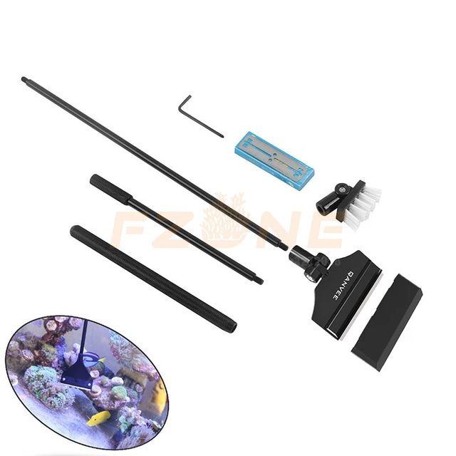 USA Shipping Aquarium Algae Scraper Cleaner Brush with 10 Blades for Glass Tank
