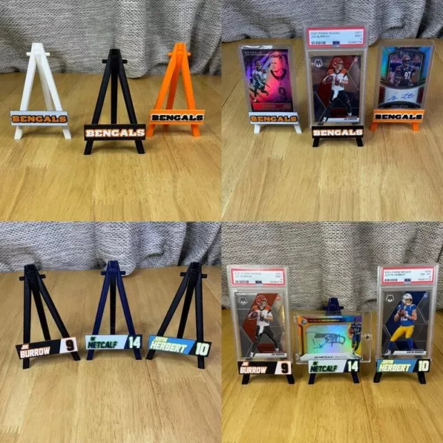 Bespoke Custom Free Standing Trading Card Display Easel - Personalised