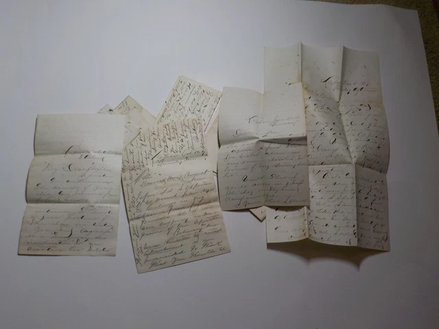15 Antique Letters 1800s Lapeer Michigan All From The Same Collection Lot VTG NR