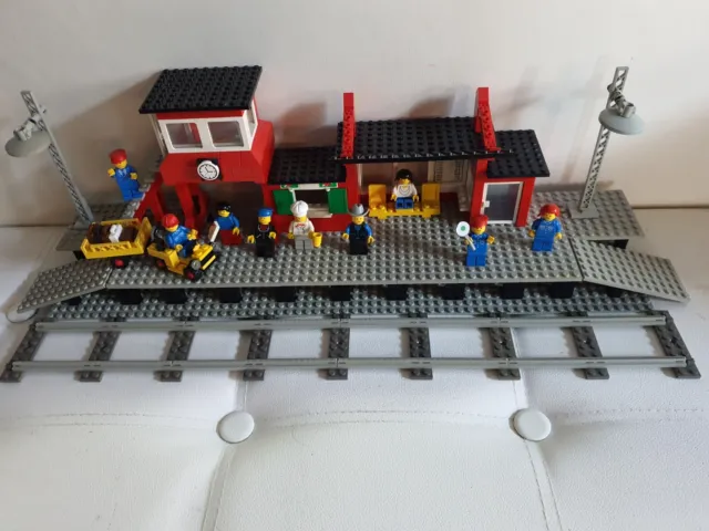 TOP: LEGO stazione 7824 con BAL - stazione ferroviaria + treno istruzioni zb 7822 7866