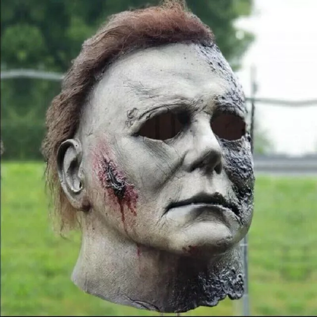 Michael Myers Mask Deluxe Adult Latex Halloween Horror Fancy Dress Killer Scary