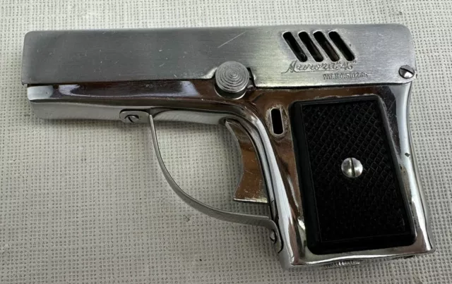 Vintage Aurora 45 Butane Gas Gun Shaped Cigarette Lighter Made In Japan Eddie
