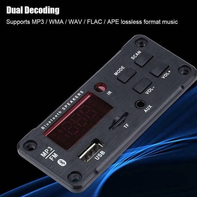 Scheda decoder auto wireless Bluetooth 5.0 MP3 WMA USB modulo radio audio TF HOT