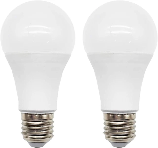 2 PCS E27 LED Light Bulbs,Edison Screw in Light Bulb,12W White 6500K Energy