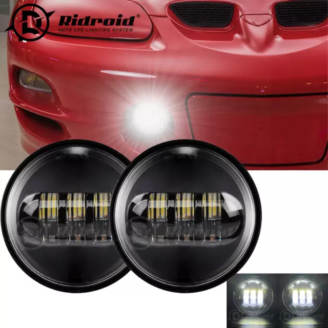 4.5" LED Spot Passing Fog Lights Lamp For Pontiac Firebird Trans Am 1993-2002