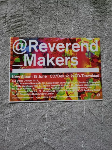Tpgm39 Advert 5X8 Reverend Makers : New Album & Live Dates October 2012