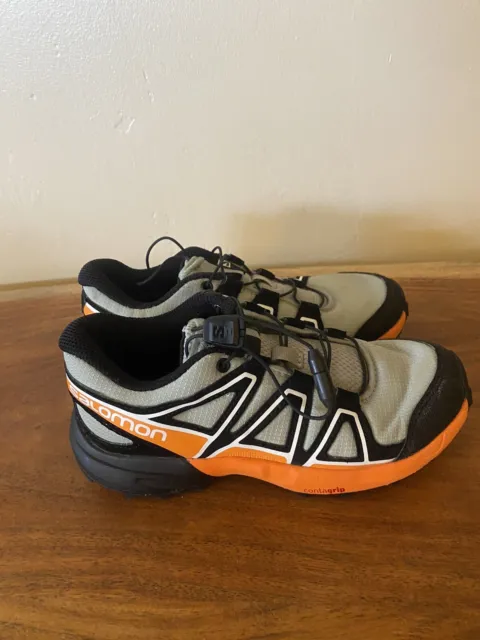 Kids Salomon Speedcross Trail Running Shoes Size 13