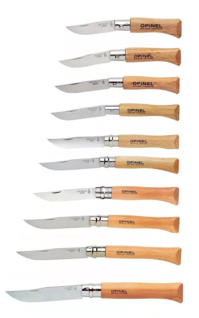 OPINEL Messer INOX Stahl No 02 bis No 12 - Taschenmesser Klappmesser