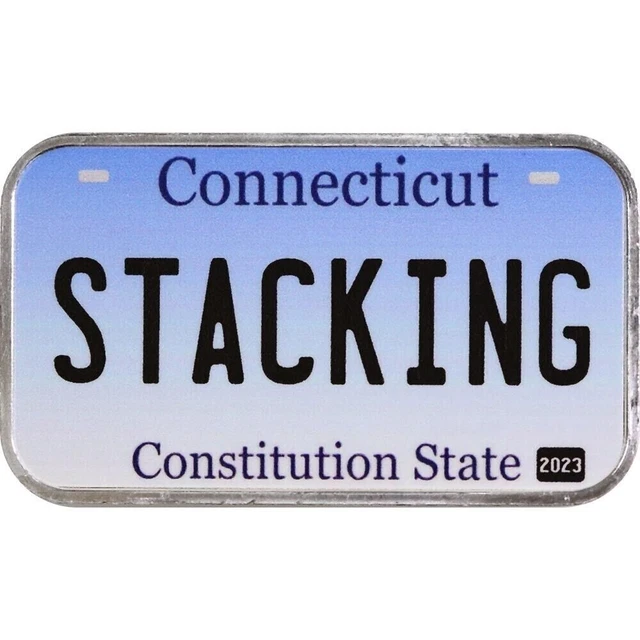 Ebay Live 6.17 - 1 oz Silver Bar Connecticut License Plate