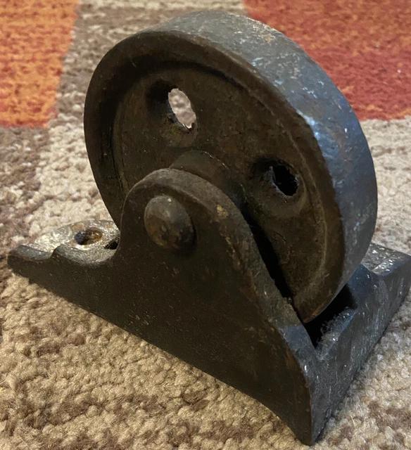 Antique Vintage Old Safe Wheel 5" Caster Hall's