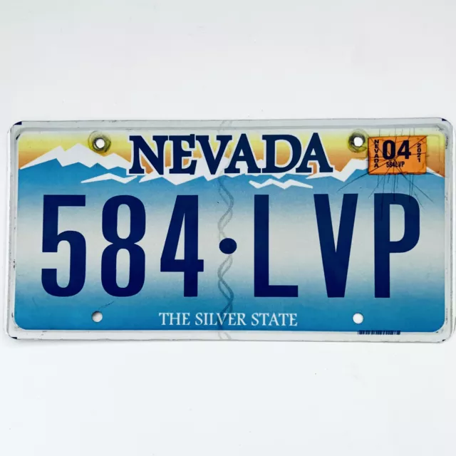 2021 United States Nevada Silver State Passenger License Plate 584-LVP