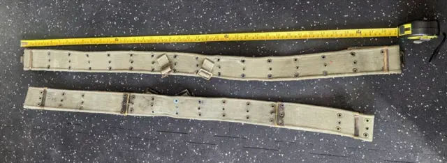 One Canadian Army 51 Pattern Web Belt  36"-40"