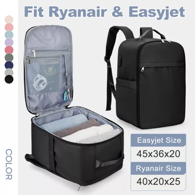 Ryanair Backpack 40x20x25 Cabin Bag, Hand Luggage Travel Backpack for Easyjet