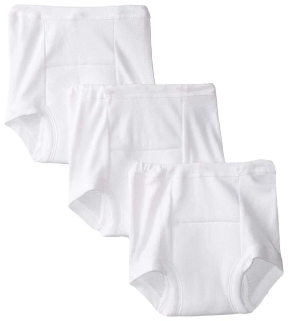 Gerber Unisex Baby 3 Pack Training Pant,White,3T, White, Size 0.0 3HLS