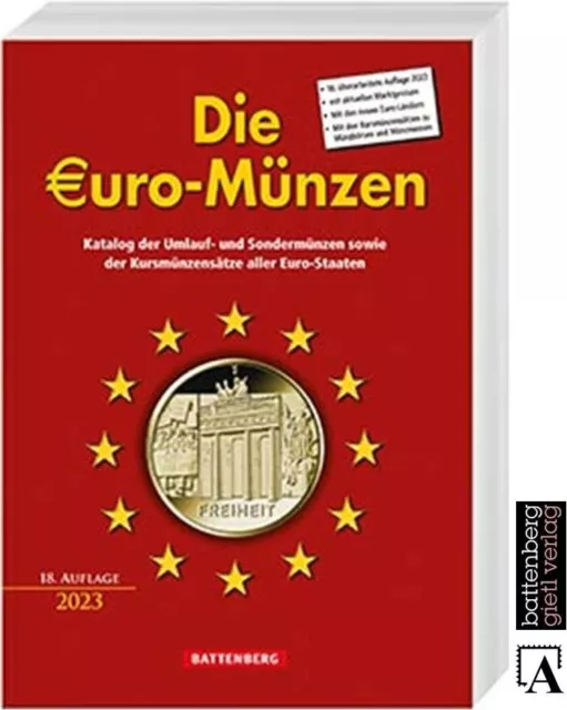 NEU ! Battenberg Die €uro Euro Münzen Katalog Münzkatalog 2023 18.Aufl Sonntag €