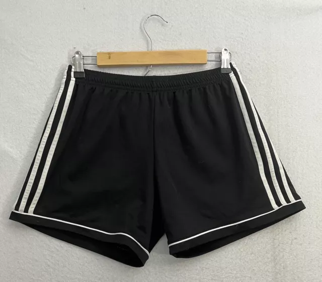 Adidas Women's Climacool Athletic Soccer Shorts Size Medium Black White