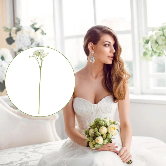 Flowers Lifelike Bundle Simulated Gypsophila Fake Wedding Bouquet Artificial 2