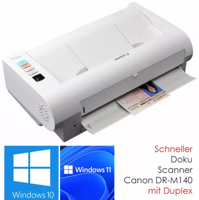 Canon DR-M140 40S/M Home Bureau Scanneur Duplex de Document A5 A4 Win 7 10 11