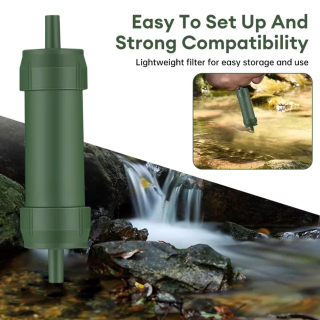 Portable Purifier Water Filter Outdoor Camping Hiking Emergency Life Survival