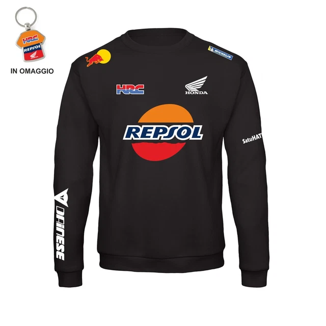 Felpa girocollo REPSOL honda TEAM corse stampa replica MOTOGP