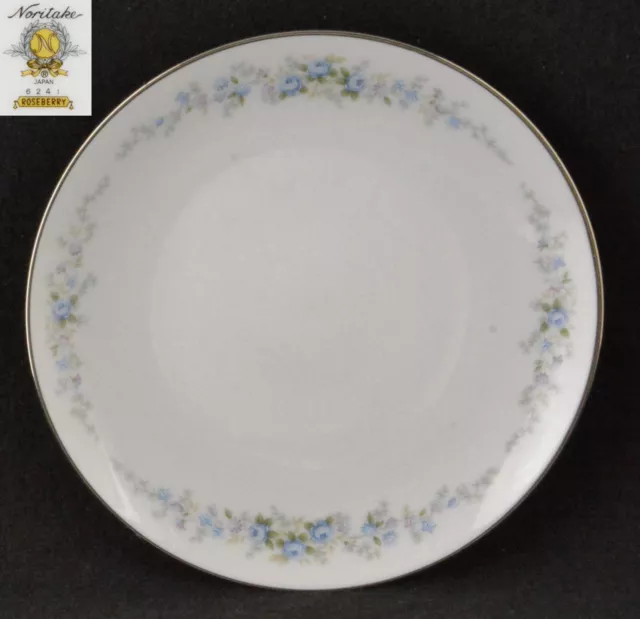 Noritake Roseberry Bread & Butter Plate Platinum Trim (6 3/8")