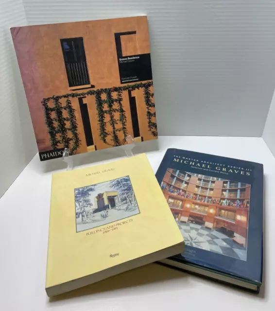 MICHAEL GRAVES Architecture Book Lot-Pre owned-Lot of 3