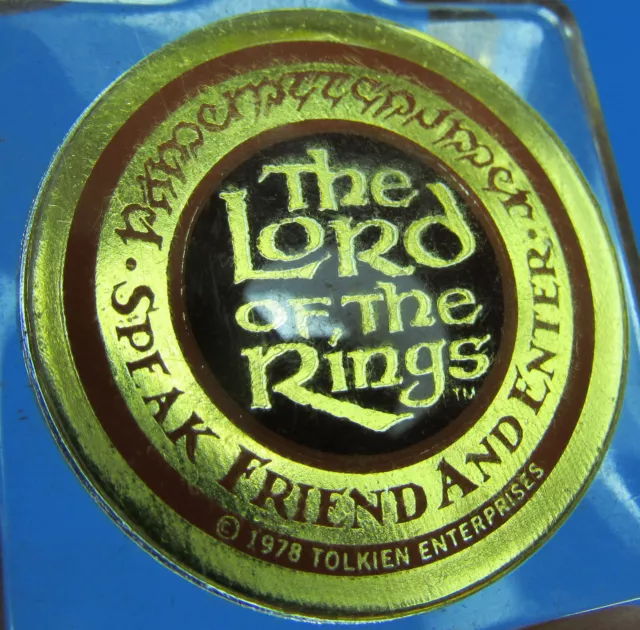 KEYCHAIN Lord of the Rings '78 vtg animated movie Bakshi Tolkien