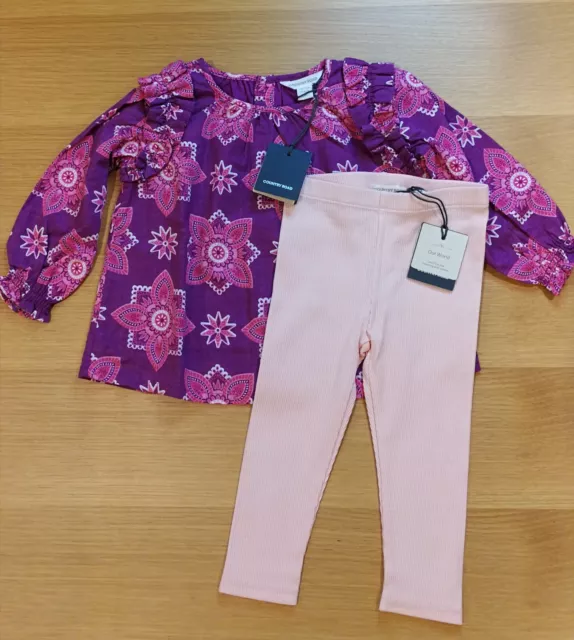 Country Road Baby Girls Long Sleeve Top & Leggings 12 -18Mth  Bnwt Great Gift