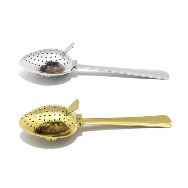 Portable Loose Leaf Tea Steeper Mesh Strainer Tea Infuser Filter Spoon