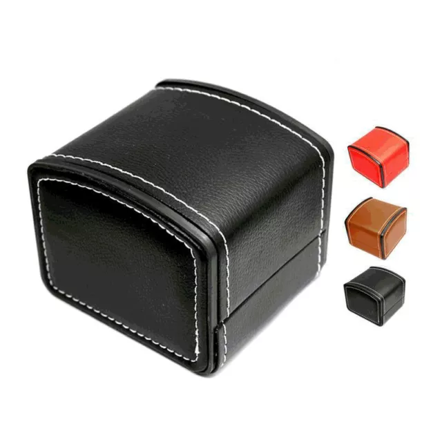 Portable Watch Box PU Leather Watch Case Organizer Storage Holder for Men Wo-yt