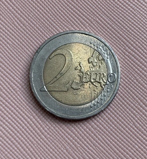 2 Euro Munze Frankreich 1999 Fehlpragung Erkennen 2 EURO MÜNZE mit Strichmännchen Fehlprägung BRD WWU 1999-2009 (G) EUR