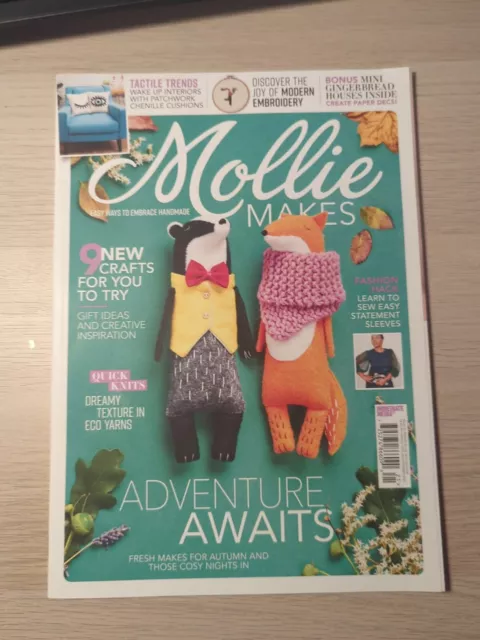 Mollie Makes Magazine, Adventure Awaits, Issue 122, Easy Ways To Embrace...