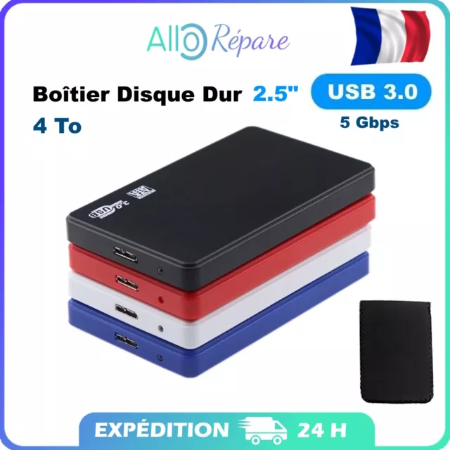 Boîtier Disque Dur Externe adaptateur 2.5 " SATA USB 3.0 Pour HDD SSD et câble