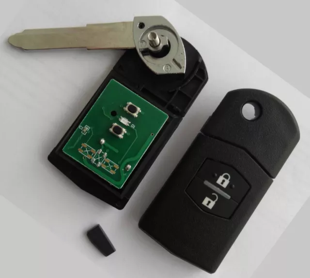2-TASTEN 433 MHZ RC Key Remote Control for Mazda 2 3+ 4D63 Transponder  £41.35 - PicClick UK