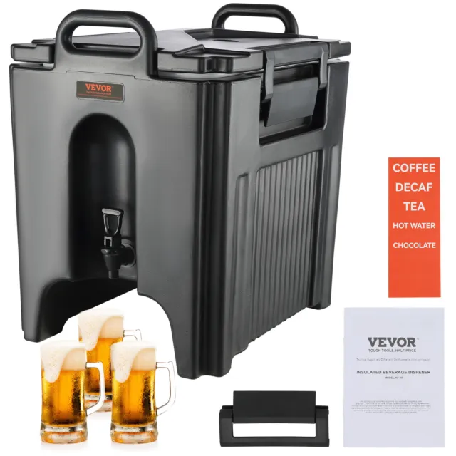 VEVOR Insulated Hot and Cold Beverage Dispenser Server 37.6 L Food-grade