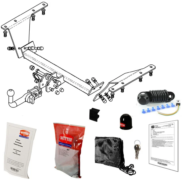 WITTER TOWBAR FOR Honda CRV 20072012 Detachable Tow Bar £160.99