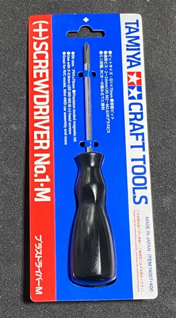 New Tamiya 74007 + Screwdriver No.1 - M Medium Sized Jis , Mini 4Wd And Rc