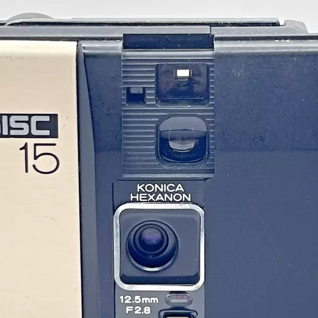 Konica 15 disc camera 1983 Photography Auto Focus Timer Slim 2