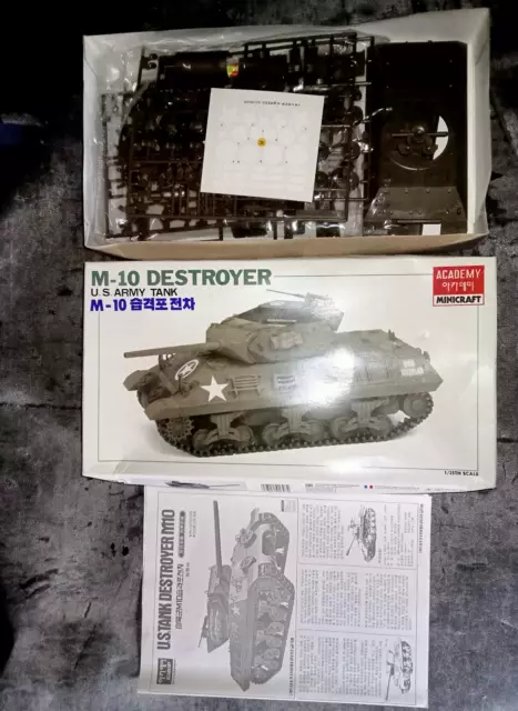 ACADEMY 1/35 maquette tank char US Army M-10 destroyer - pièces blister - 1308