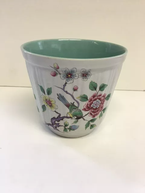 James Kent Old Foley Chinese Rose Plant Pot  4" tall Pottery Planter