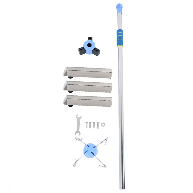 IV Pole Stand Adjustable Stainless Steel IV Bag Stand With Hooks For Hospita Hbh