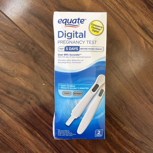 EQUATE DIGITAL PREGNANCY 2 Tests Expire 09/25 early detection hormone