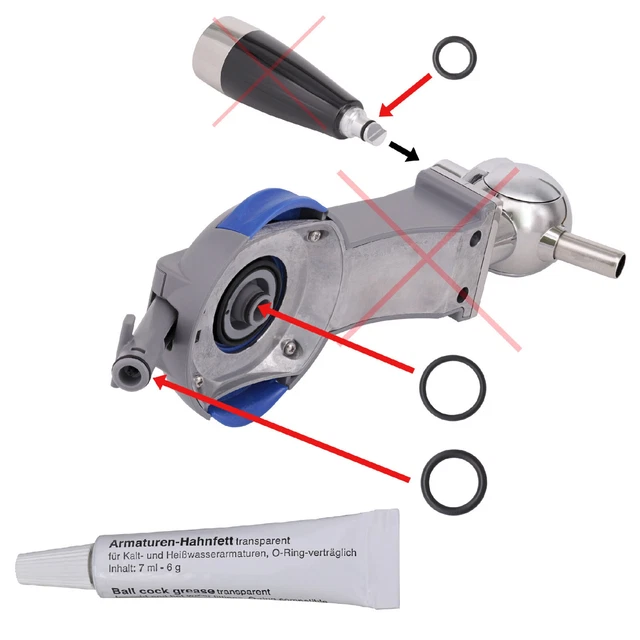 Kit Joint Perfectdraft Philips Pompe à Bière PERFECTDRAFT HD3720 HD3620 HD3610 HD3600 Hp Davis - Foto 3