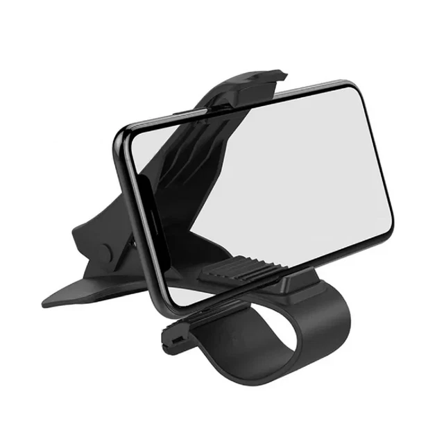 Supporto Telefono Per Cruscotto Auto Clip Molla Regolabile A 360° Gps Smartphone - Foto 7