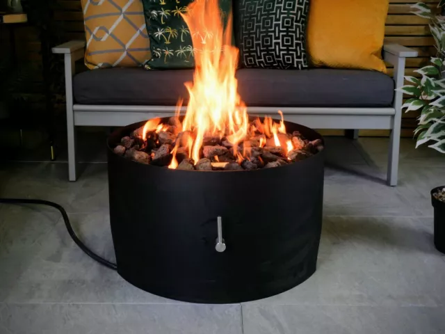 Atlas Brightstar Fires, LPG/Mains Natural Gas Outdoor Fire Pit, Round 18 kW UK