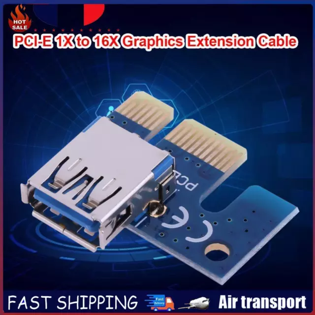 PCI E 1X Adapter PCIe X1 to USB 3.0 Adapter for PCIe Riser Cryptocurrency Mining