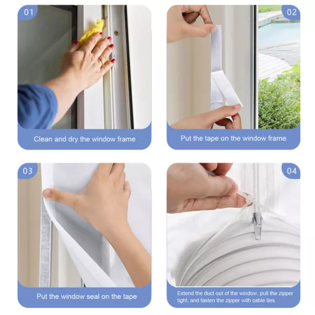 Portable Air Conditioner Window Sealing Cloth Universal AC Window Frame Baffle