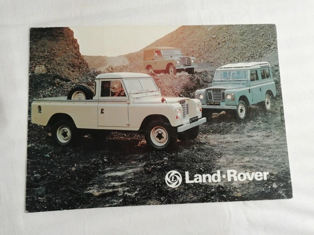 Pic Click Land Rover LAND ROVER SERIES III 1977 Sales Brochure £23.49 - PicClick UK