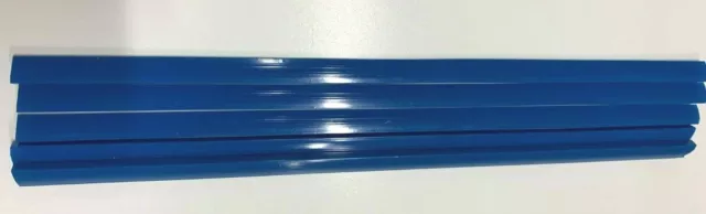 QTY 10 (ten) A5 SLIDE BINDERS 3MM CAPACITY BLUE -- LENGTH 210 MM-SQUARE